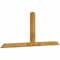 Ekena Millwork Portland Rough Sawn Timber Gable Bracket, Western Red Cedar, 84"W x 35"H x 4"D x 4"F, 10/12 Pitch GBW084X35X0404POR00RWR - alternate 4